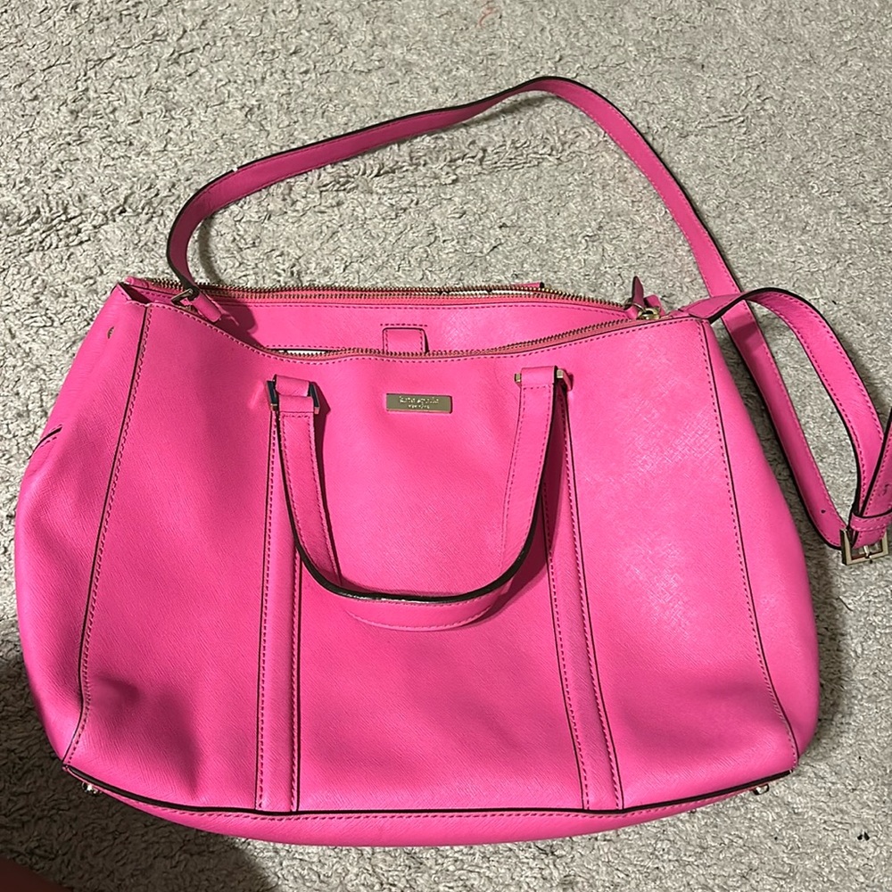 Hot pink Kate spade shoulder bag